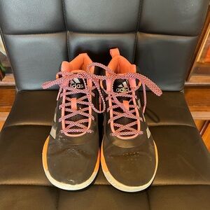 Adidas Girls Black and Pink Sneakers